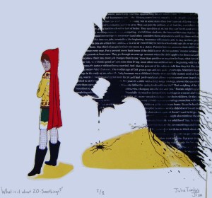 What is it about 20-Somethings?, screenprint/mixed media, 2012.