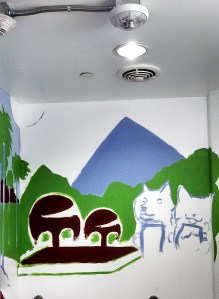 Mural in progress 2