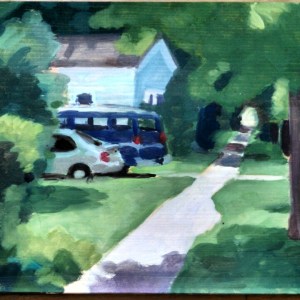 Yellow Springs unfinished painting, 2012